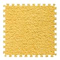 16Pcs Foam Interlocking Floor Mats,Puzzle Play Mats Splicing Carpet Plush Carpet Area Rug for Playmat Play Room Bedroom Square Floor Tiles,12X12inch,Yellow