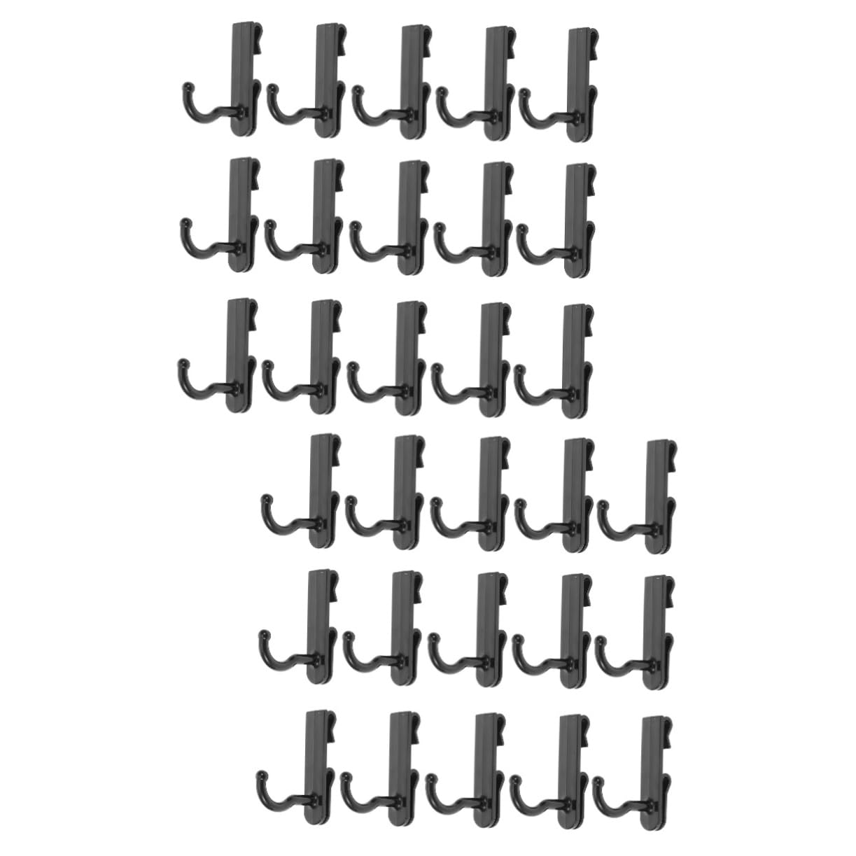 Mikikit Sets Multi-use Grid Wall Hanging Hooks Strong Plastic Hooks for Wall Grid Utility Adhesive Pcs