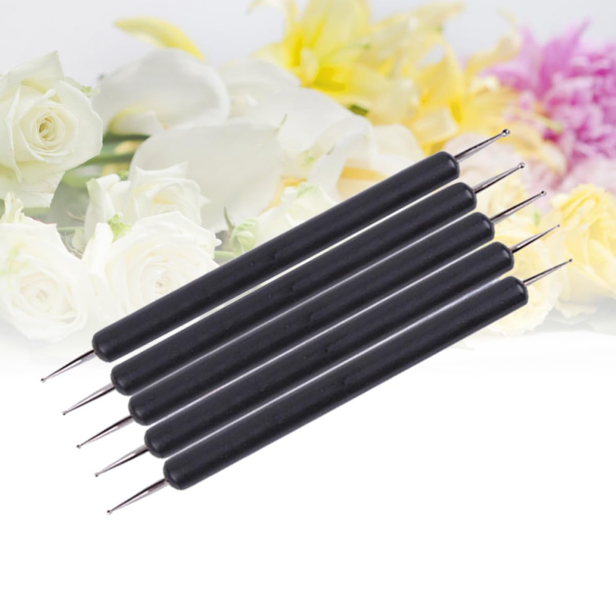 5pcs Double Ended Nail Dotting Tool Pen Set for Acrylic Painting