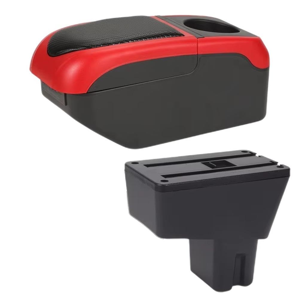 Sxqpocar Black Red For Citroen C3 C4 2025 Car Armrest Box Interior Storage Box Replacement Parts