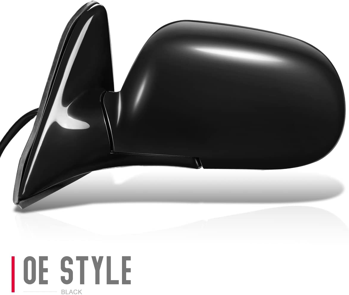 DNA Motoring OEM-MR-TO1320104 Left Side Power Operated Folding Non-Heated Rear View Mirror Compatible with 1993-1997 Corolla