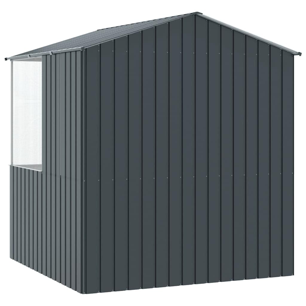Vogelkäfig Anthrazit 215 x 209 x 230 cm Verzinkter Stahl,Tier- & Haustierbedarf,Haustierbedarf,Vogelbedarf,Vogelkäfige & -ständer,Anthrazit,73 kg-3325170