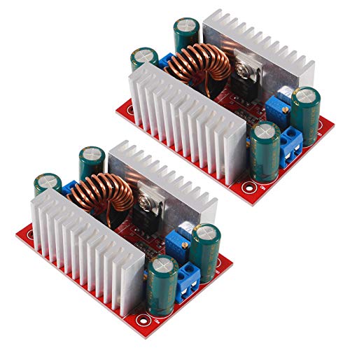 AITRIP 2PCS DC 400W 15A Step-up Boost Converter Constant Current Power Supply LED Driver 8.5-50V to 10-60V Voltage Charger Step Up Module for Electric Equipment and Digital Products