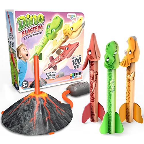Mindsprout ROCKET TOY Dino Blasters, Rocket Launcher For Kids - Launch Up To 100 Ft. Birthday Gift, For Boys & Girls Age 3, 4, 5, 6, 7, Years Old - Outdoor Toys thumb #5