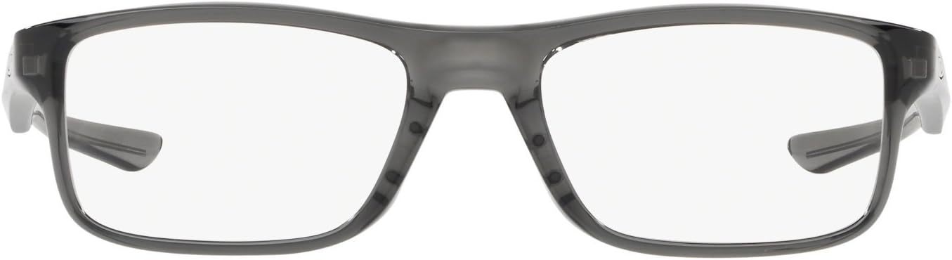 Oakley Ox8081 Plank 2.0 Rectangular Prescription Eyewear Frames Polished Grey Smoke/Demo Lens 55 Millimeters image 2 of 4 B08KFS46N7