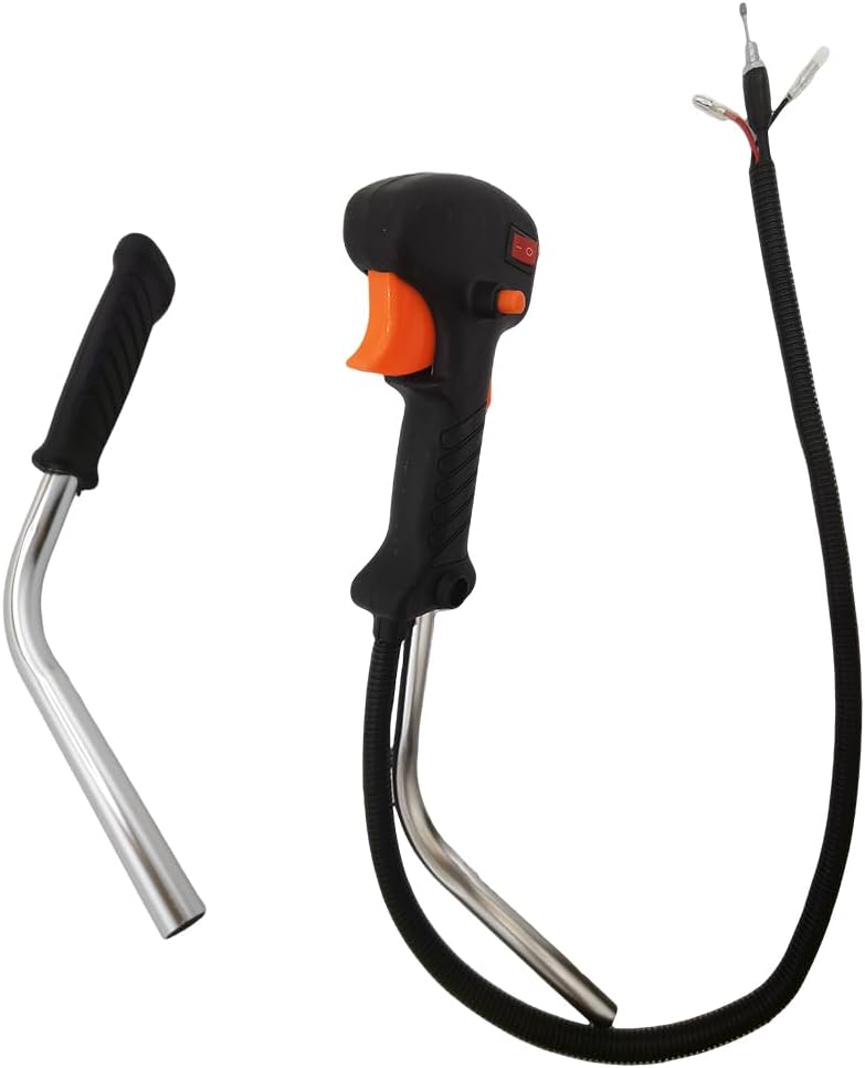 Manual Throttle Switch Assembly Lawn Mower Throttle Handle for Brush Cutter Repair Replacement Accessories 【Spare】(1 Set)