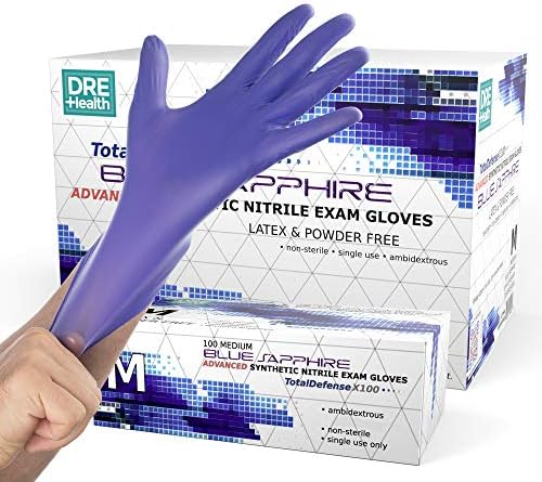 Dre Health Synthetic Nitrile Disposable Gloves -1000 PK Case Bulk Medical Gloves