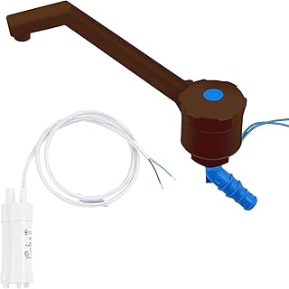 Novo 12 V Grifo con bomba sumergible para autocaravana, caravana, plástico ABS, altura de construcción: 135 mm, 90 g, marrón