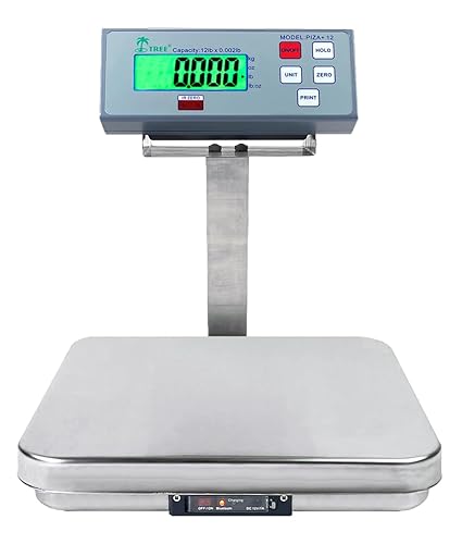 PIZA+ 25 Báscula de alimentos certificada NSF de 25 libras x 0.005 libras Tree PIZA Digital Control de porciones Báscula de pizza con tara IR