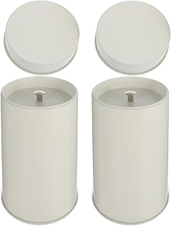Alipis 2pcs Airtight Loose Leaf Tea Storage Canisters Tinplate Tea Containers with Nested Lids for Kitchen Pantry Organization