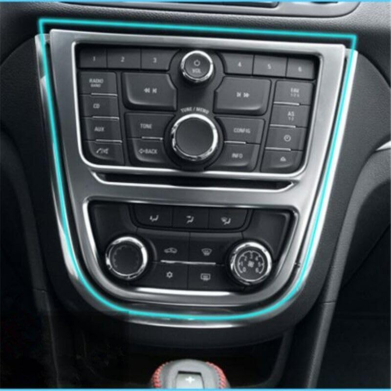 Niceminiwall Schalthebelabdeckung Für Opel Mokka – Silber ABS