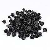 uxcell 100pcs 8mm Push Type Retainer Clips Bumpers Splash Guards Wheel Arch Plastic Rivets