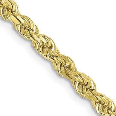 Shiny-cut Rope Chain Necklace 