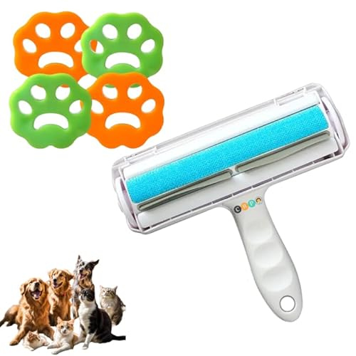 CBP - Pack Quita Pelos Mascota + 4 Uds Atrapapelos Lavadora. Cepillo para Gatos, Quitapelos Mascotas (Pack Cepillo Quita Pelos Mascota + 4 Stick Atrapapelo Lavadora)