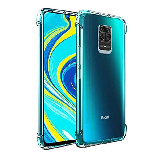 Capa Antishock + Película 3D Vidro Frontal + Película Traseira Fibra Carbono Xiaomi Redmi Note 9S