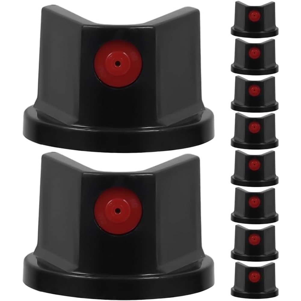 Ctrlzs 10Pcs -Paint Caps For Graffiti, Replacement -Paint Tips, Universal Nozzles For Cans Painting Diy Projects