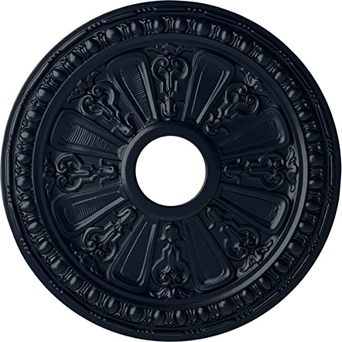 Image of Ekena Millwork CM18RAMDF Raymond Ceiling Medallion, Midnight Dream