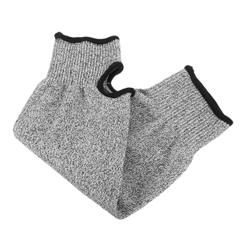 Veemoon guardia protector Polaina para el cuello Mangas de sol UV manguitos resistentes a los cortes manga del antebrazo mangas de jardín para hombres manga del brazo de seguridad Grey