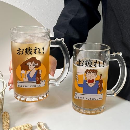 Amazon.co.jp: クレヨンしんちゃん グッズ ビールジョッキ 野原ひろし