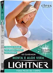 Kit Clareador Descolorante Lightner com Menta e Aloe Vera para Clareamento Acelerado Cuidados Pós-Clareamento Pele Suave e Refrescante 200g