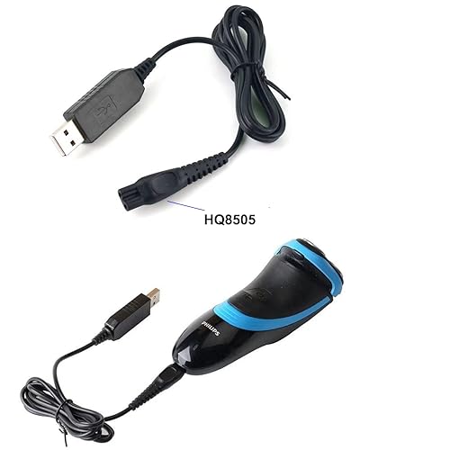 Miniatura 6 de HQ8505 - Cable de carga para afeitadora Philips Norelco HQ8505 3000 5000 7000 Series mg7790 mg5750 Afeitadora eléctrica recortadora de barba