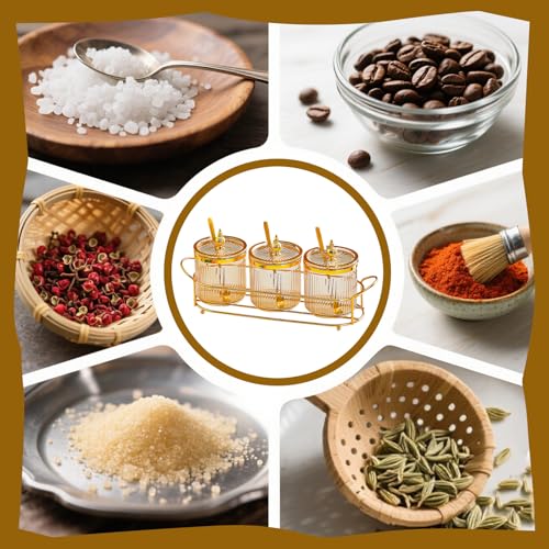 Botellas de condimentos herméticas con cuchara integradas para organizar tu hogar 5
