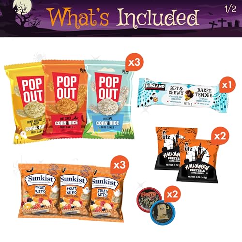 Halloween-Snacks-GREEN-BOX-50-Count-Cookies-Candy-Care-Package-For-Students-Loved-Ones-Friends-Girlfriend-Boyfriend-Gift-Basket-for-Everyone