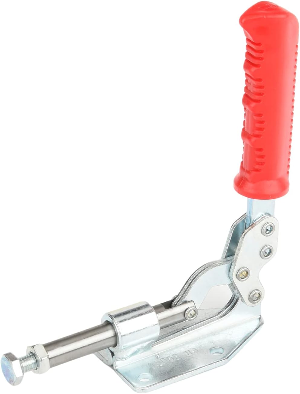 Wenheww 2Pcs Toggle Clamp, 180kg/396LB Holding Capacity Pull Button Quick Release Push Pull Action Toggle Clamps, 30mm Stroke High Carbon Steel Blue Zinc Plated GH-36020 Adjustable Hand Tool