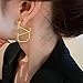 Luxurious 18K Gold V-Shaped Geometric Earrings Gentle on Skin Jewelry for Women 925 Premium Style earrings for women. (A)