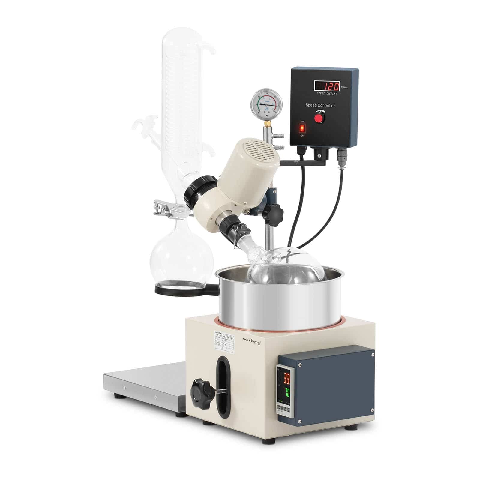 Steinberg Systems Rotierender Laborverdampfer mit Auffangball SBS-RV-2000 (5L/1 L, 40 W, 120 U/min)