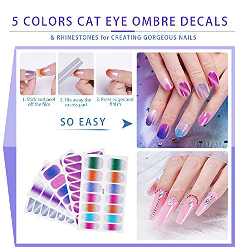 Polygel Set mit Lampe, 10 Rosa Blau Nude Rot Glitzer Farben Nagelverlängerung Poly Gel Nagel Set mit Strass, Base Top… – Bild 7