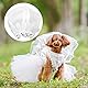 Pssopp Schleier für Hunde Hund Braut Blume Kopfschmuck Hundehaarspangen Hund Haustier Katze Brautkleid Hochzeit Haar Zubehör für kleine Hunde Katzen(L)