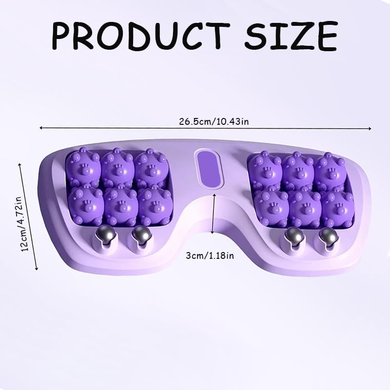 Miniatura 6 de Masajeador de pies extragrande, rodillo doble gigante de 12 nodos para alivio de la fascitis plantar, herramienta de acupresión de tejido profundo