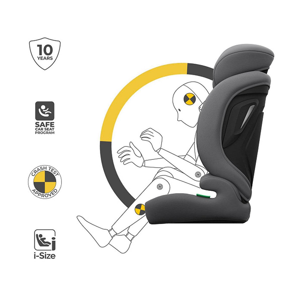 Seggiolino auto Comfort UP 2 Plus 76-150, grigio