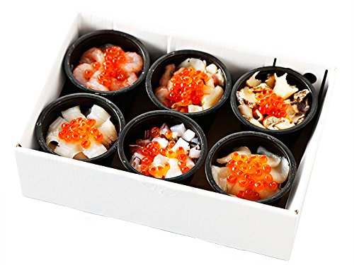 北の海鮮小鉢 (ほっき貝・ほたて・甘えび・つぶ・いか・たこ)北のかいせん丼(甘海老・帆立・北寄貝・螺・烏賊・蛸)ホタテ・ホッキ貝・ツブ・甘エビ・タコ・イカ