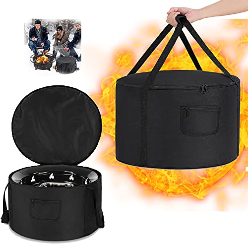 Carrying Bag for Outland Firebowl 893 Deluxe Outdoor Portable Propane Gas Fire Pit Case for Outland Firebowl 823 870, 19 Inch Diameter, Water-Resistant (Only Bag)
