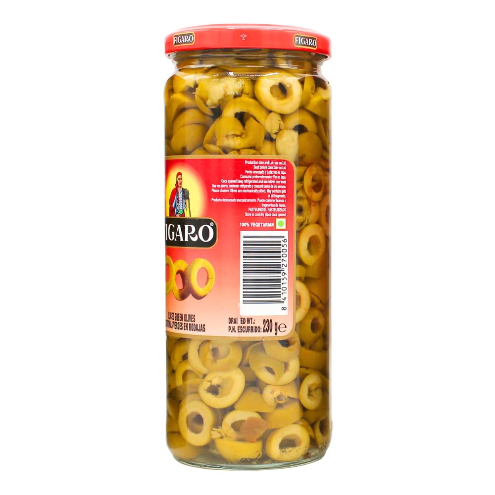 Figaro Olives (Figaro Green Olives, Sliced 450gm) 2