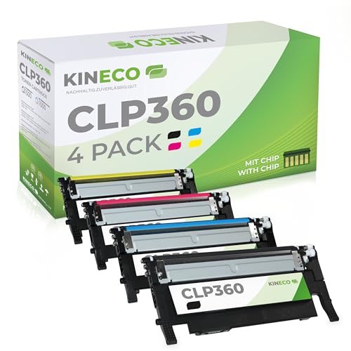 Kineco 4 tóneres compatibles con Samsung CLT P406C para Samsung CLP 360 CLP 365 CLX 3305FN CLX 3305FW Xpress C460W C460FW C410W C467W