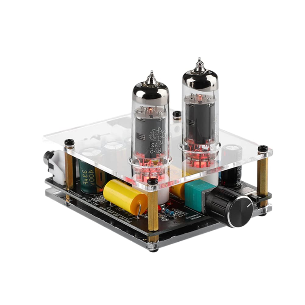 ZYWUOY Préampli à tubes, préamplificateur à tube 6K4/6A2 Hifi Préamplificateur Haut-parleur Audio Home Cinéma pour haut-parleurs passifs à domicile