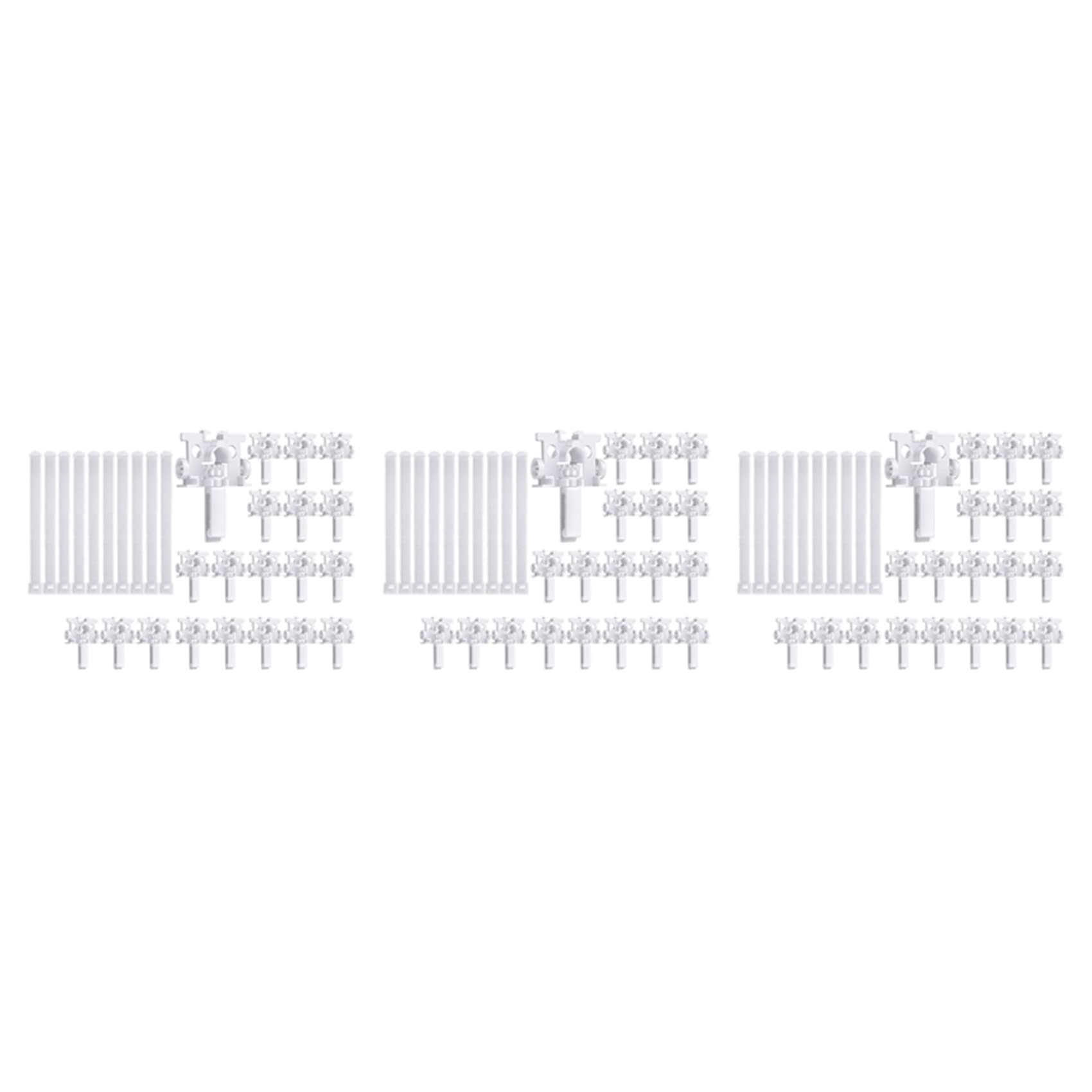 Hndhbfgrt Vertical Blind Repair Carrier with Stem Vertical Blinds Repair Kit White Blinds Replacement Parts60Pcs