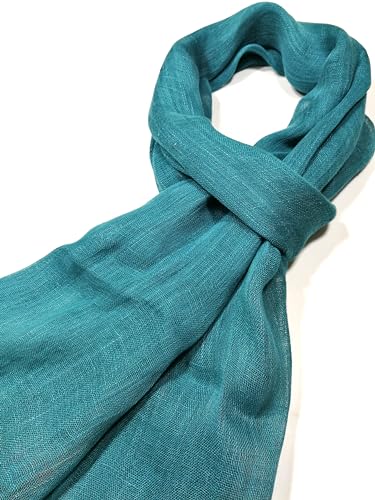 Shanlin Unisex 100% Linen Scarves for Men and Women (71"x22")3