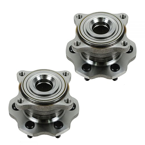 Image of TRQ Rear Left and Right Wheel Bearing and Hub Assembly Set 2 Piece Compatible with 2005-2008 Nissan Armada Mexico Built Models 1st VIN Digit 3 2005-2012 Pathfinder