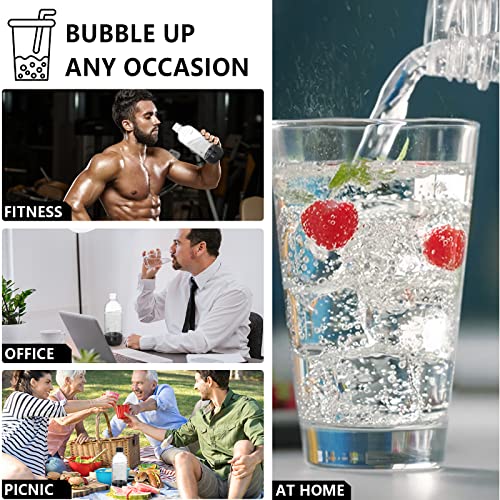 Pinci Soda Maker Bottles,Carbonating Bottles,Sparkling Water Bottle,Bpa-Free Sparkling Water Maker Bottle Compatible Soda Stream Machine-Reusable Bottles(Black 1-Liter) #TOP5