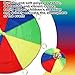 Parachute Toy, 6.1ft Diameter Giant Rainbow Parachute for Kids Colorful Children Parachute with Handles Large Play Parachute for 6-8 People, for Gymnastics Cooperative Indoor Outdoor Team Games