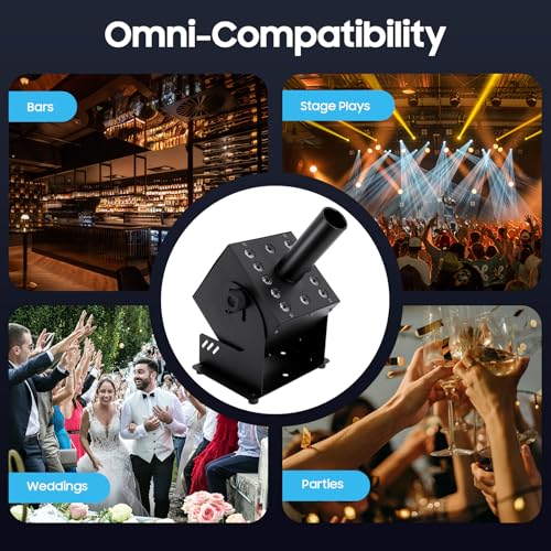Máquina de niebla de CO2 ajustable de 260 W para Halloween, máquina de humo con efectos coloridos DMX512, ideal para fiestas, DJ, escenarios y eventos nupciales miniatura 6