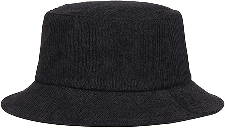 Belsen Corduroy Reversible Bucket Hat Unisex Cotton Twill Canvas Sun Fishing Hat
