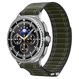 Spigen Galaxy Watch9 / 8 Classic / 8 バンド 46/44/40mm【軽量スポーツバンド】 ファブリックバンド 簡単な取り付け 一体感 スポーティーデザイン 交換ベルト WBF0 AMP10154 (グリーン)