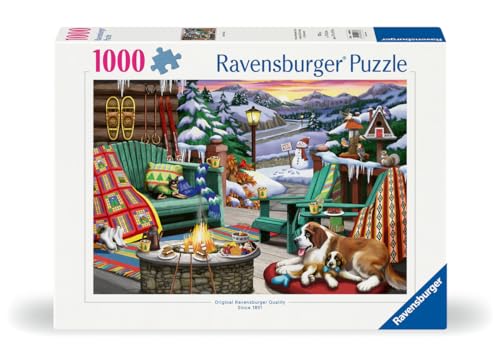 Ravensburger - Puzzle 1000 pièces - Pause au cœur des Montagnes