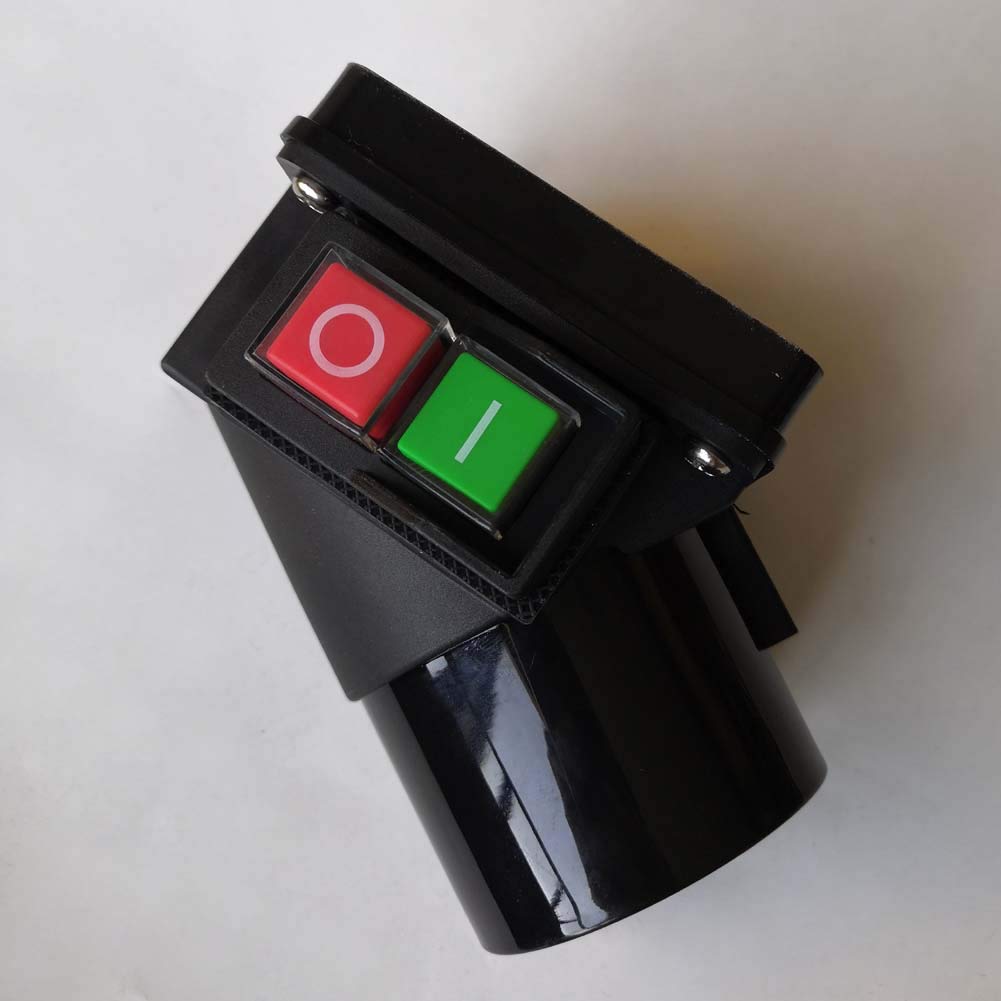 KEDU KOA5L - Interruttore a pulsante con spina europea industriale, interruttori elettromagnetici con mancanza di corrente e protezione da sovratensione 2P+E 16A 250V CE TUV IP44