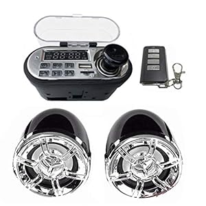 Auracure Audiogeluidssysteem, stereo, waterdicht, voor scooter, radio, USB, TF, MP3, muziekspeler